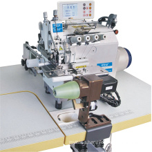 QS-5100D-EXT-CL High speed automatic cylinder bed collar top and bottomfeed industrial overlock industrial sewing machine
